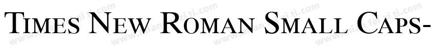Times New Roman Small Caps字体转换
